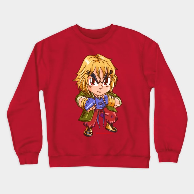 Cute Chibi Ken SF6 Crewneck Sweatshirt by MorenoArtwork